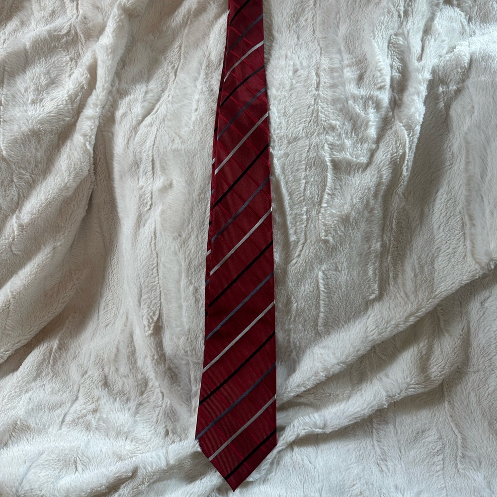 Donald Trump Elegant Burgundy Striped Men's‎ Tie